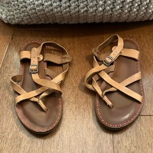 Lucky Brand Strappy Leather Sandals